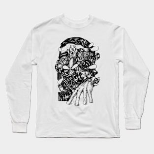 Face Melted Long Sleeve T-Shirt